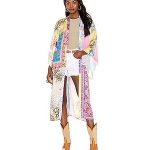 NWOT Free People Patched with Love Kimono XS/S